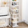 1PC 6 Tier Foldable Shoe Box Clear Stackable Shoe Organizer Dustproof Collapsible Shoes Storage Cabinet for Closet Entryway