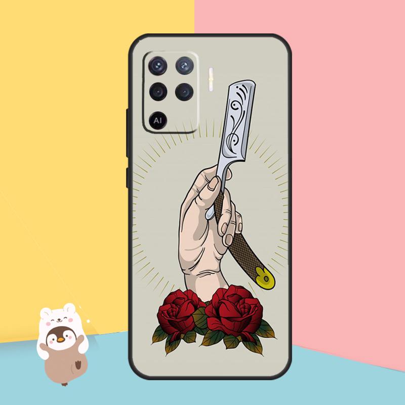 Friseur Friseurkoffer für OPPO A54 A74 A94 A52 A72 A83 A91 A93 A15 A16 A5 A9 A31 A53 A53S 2020 Rückseite