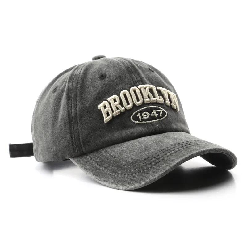 Retro Baseball Cap for Women Men Washed Cotton Dad Embroidered Hat Four Seasons Casual Snapback Hat Summer Sun Cap Unisex Gorras
