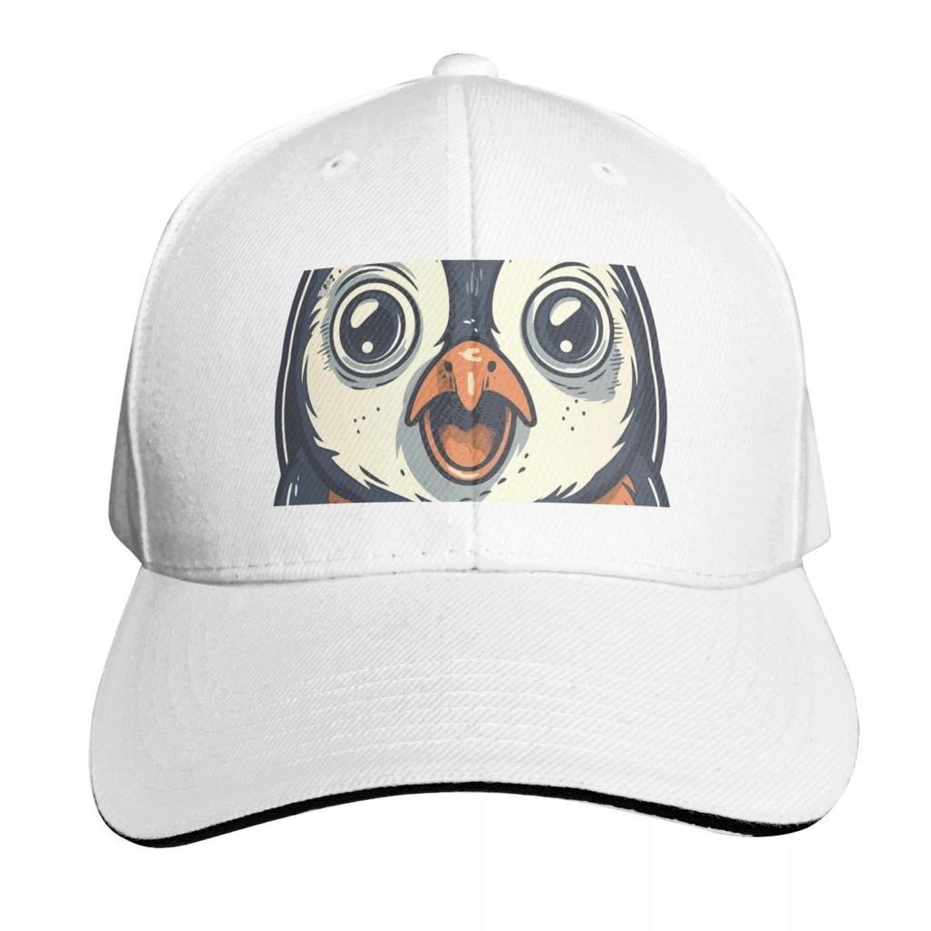 Surprised and Shocked Cute Pinguin Baseball Cap Sports Cap Dropshipping Golf Luxury Hat Womens Beach Outlet Unisexs