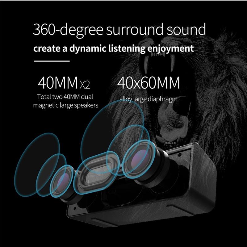 S31 Tragbarer Bluetooth-Lautsprecher 3D HIFI Boombox Stereo Wireless-Lautsprecher Unterstützt TF-Karte, USB-Stick