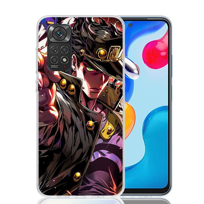 JoJo's Bizarre Adventure Kujo Jotaro Phone Case For Xiaomi Redmi Note 15 14 13 12S 12 Pro Plus 11S 11E 11 11T 10S 10 Art Soft Pa