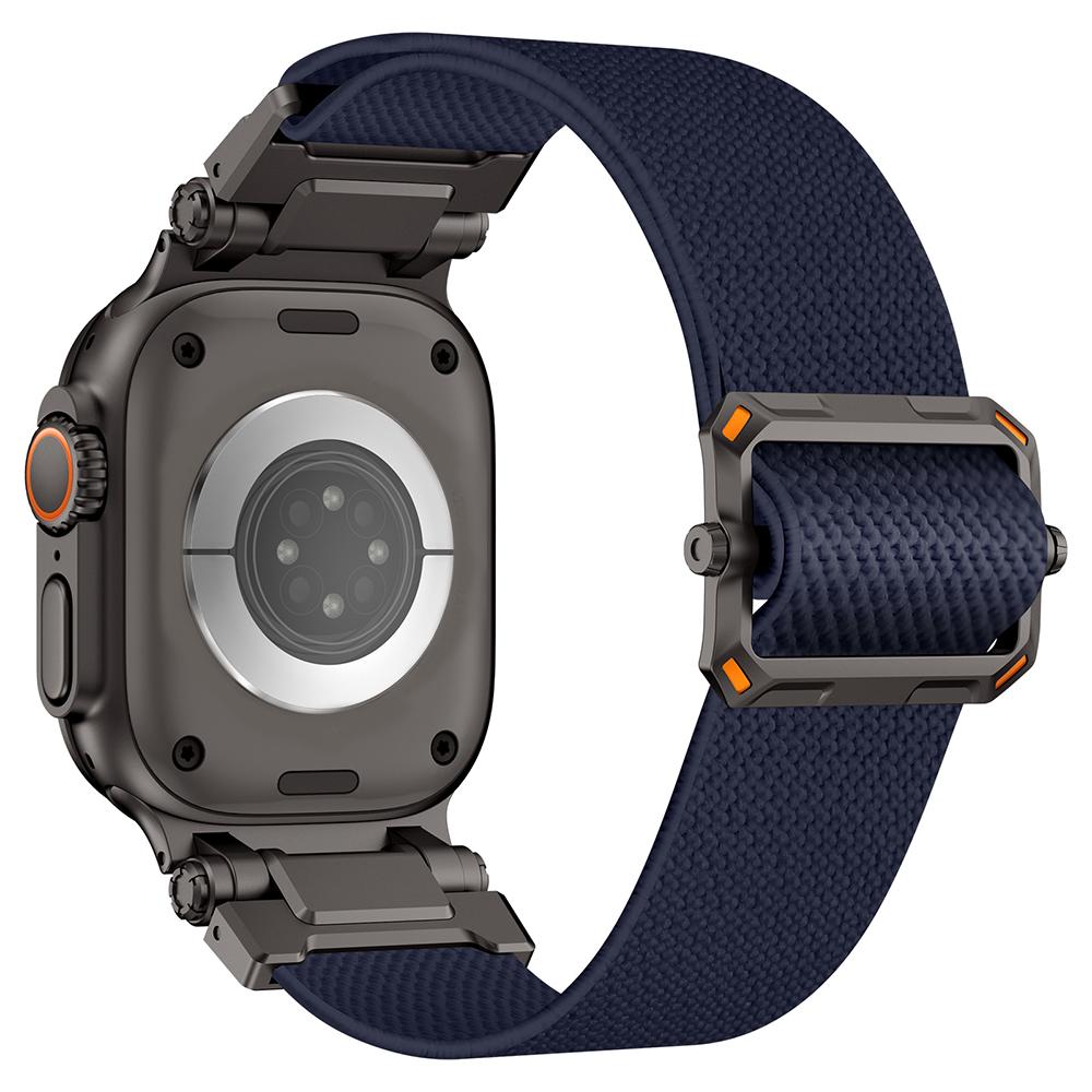 Sports Nylon Strap for Apple Watch Ultra 2 49mm 45mm 46mm 44mm Luxury Metal Bracelet For IWatch Series 10 9 8 7 SE 6 5 Soft Band