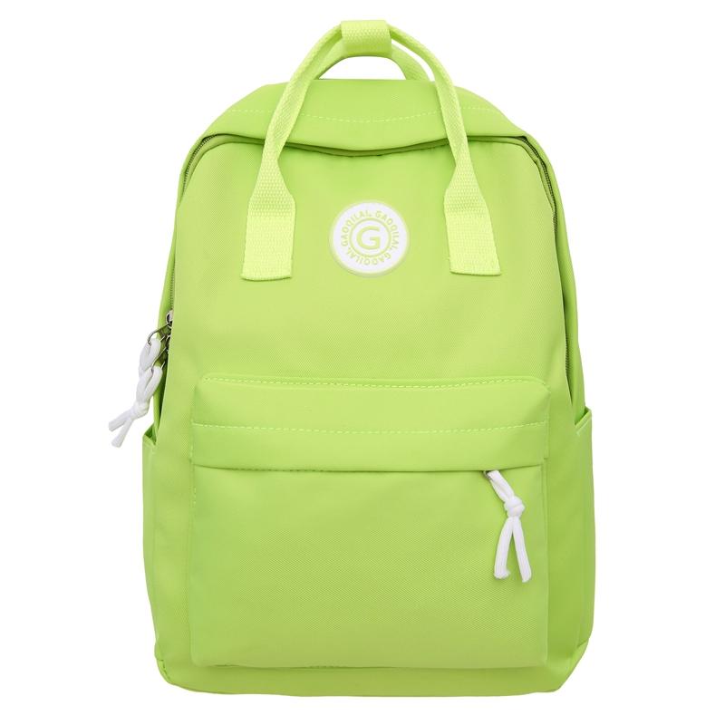 

Женский рюкзак, студенческий школьный рюкзак, однотонный рюкзак большой емкости Small зелёный