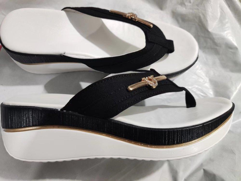 Große Keilabsatz-Sandalen mit dicken Sohlen für Damen, Sommer, neue Flip-Flops, Outdoor, lässig, modische Sandalen