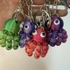 Portachiavi Polpo 3D Carino - Tentacoli e Piedi Flessibili Colori Vivaci Accessorio da Appendere per Sacchetto Regalo di San Valentino Decorazione da Scrivania