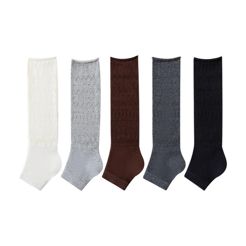 Ballet-style Socks, Women's Half-rest Ankle Socks, Summer Thin Hollowed-out Pile Socks, White Calf Socks, Spring and Autumn Long Socks