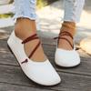 Fashion Women's Square Designer Sandals New Casual Flat Shoes Lightweight Brand Leather Flats Vintage Narrow Band Luxury Shoes
