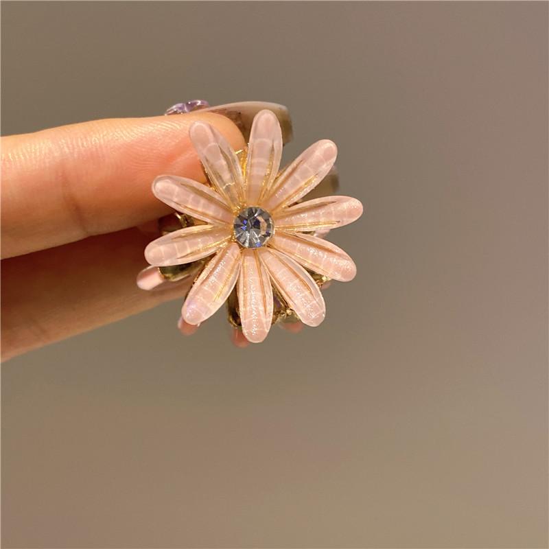 Pearl Rhinaute Small Hair Clip Female Net Celebrity Delicate High Ponytail Clip Korean Advanced Side Broken Hair Clip Headwear