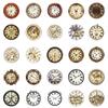 50 Nostalgic Vintage Watch Series Stickers Printed Clock Round Diy Computer Guitar Stickers