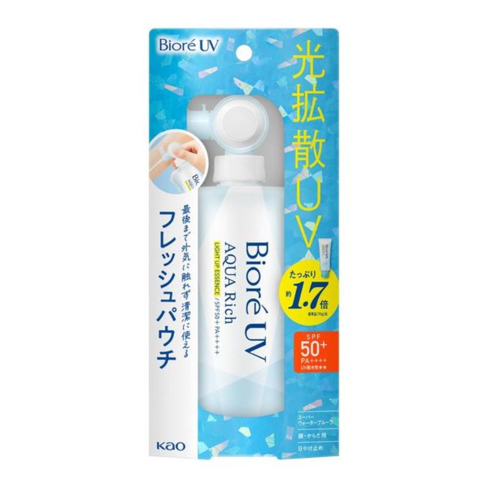 Biore UV Aqua Rich Light-Up Essence Sunscreen Tube/Fresh Pouch/Refill