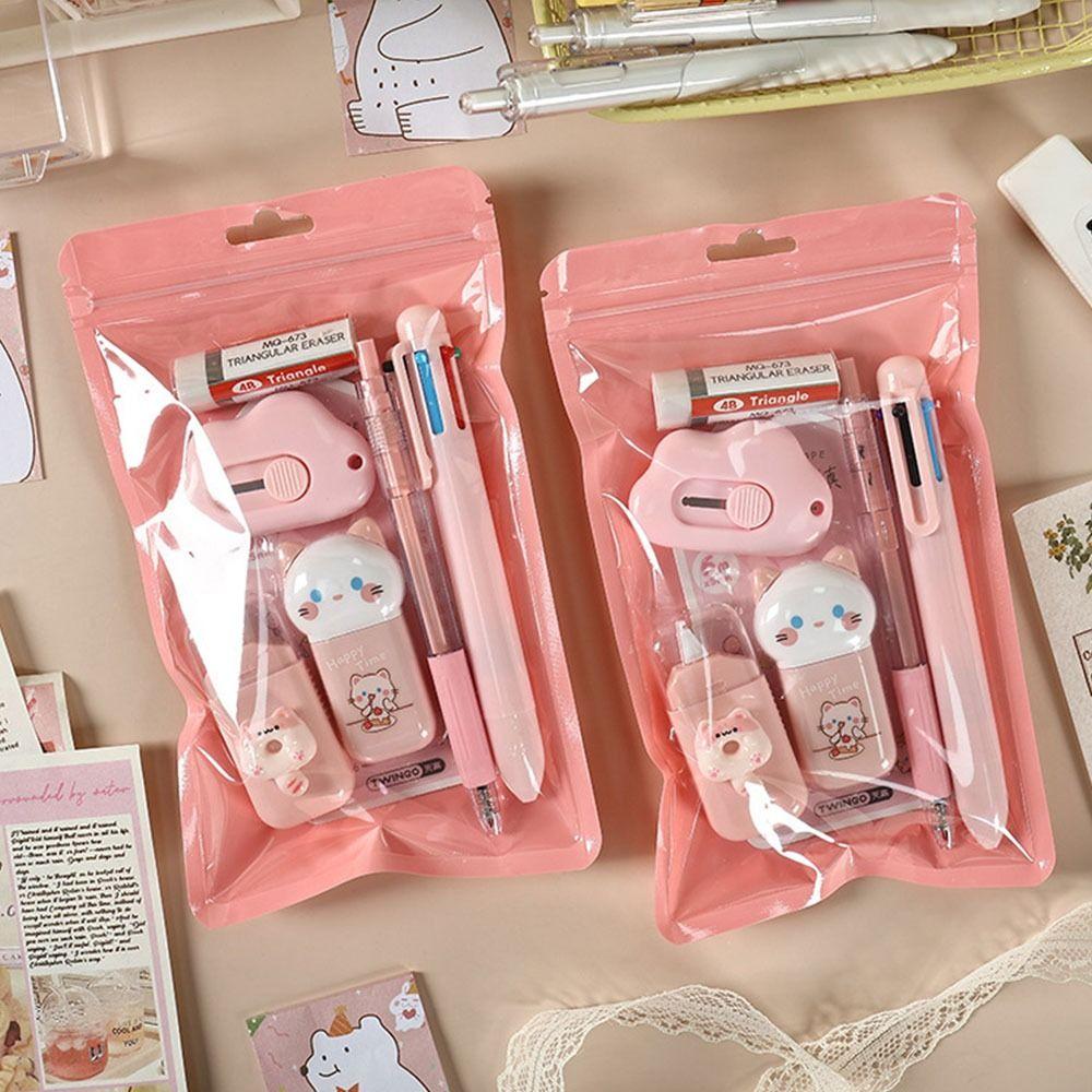 Lernmaterialien Kugelschreiber Lernset Radiergummi Anzug Cartoon Korrekturband Geschenk zum Schulanfang