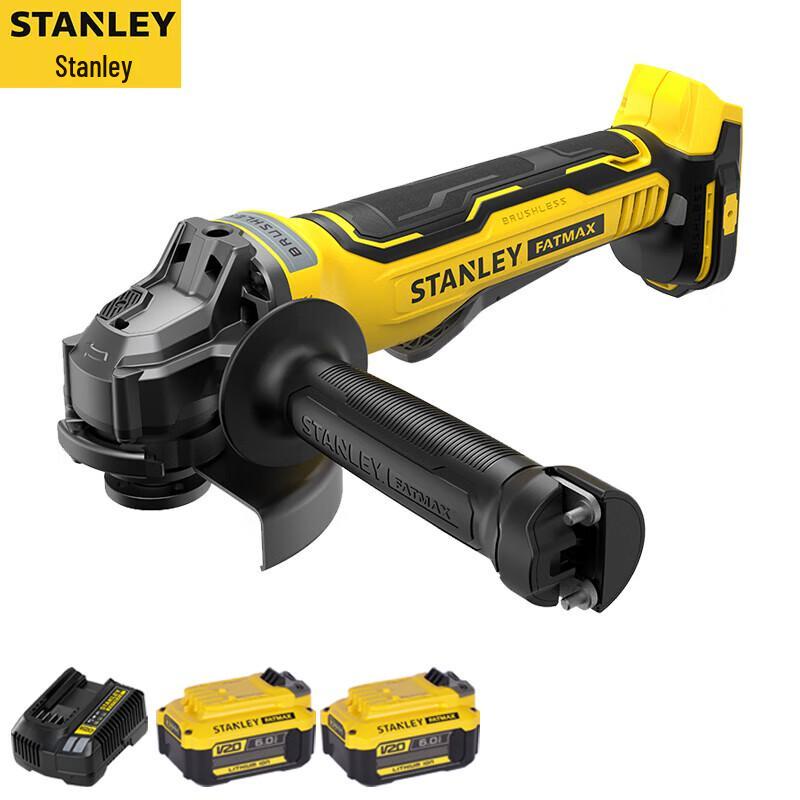 STANLEY 20V Cordless Brushless 125mm Angle Grinder CN plug (adapter included)