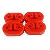 4pcs Red Universal for Car Vehicles Muffler Exhaust Pipe Mount Bracket Hangers