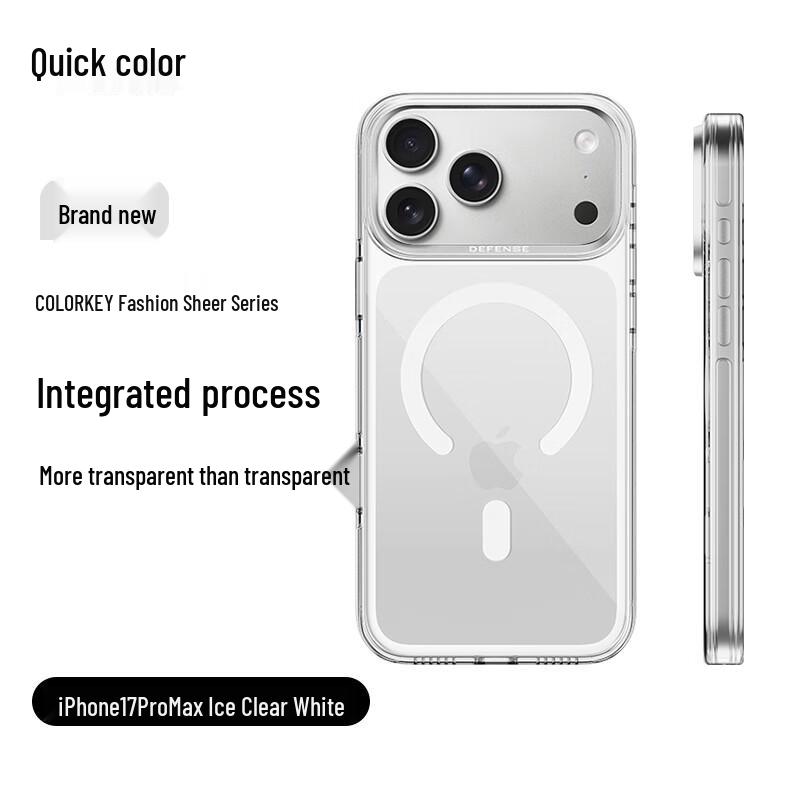 

JUESE Магнитный Прозрачный Защитный Чехол для iPhone iPhone 17 Pro Max