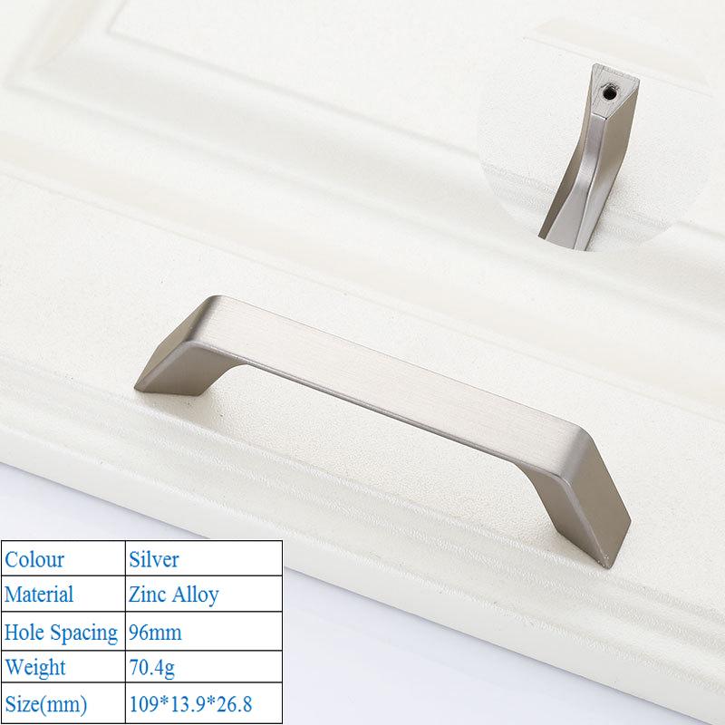 1 PC Modern Simplicity High Grade Decorative Furniture Hardware Bookcase Cabinet Closet Door Handle Zinc Alloy Push Pull Handle
