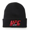 New Autumn and Winter Combat Wear for Men and Women UFC 3D Embroidered Knit Hat GYM Sports Pullover Hip-hop Hat, Woolen Hat, Cold Weather Hat