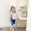 Trendy Children's Backpack For Fall With Stylish Printed Checkered Design And Lightweight Nylon Fabric