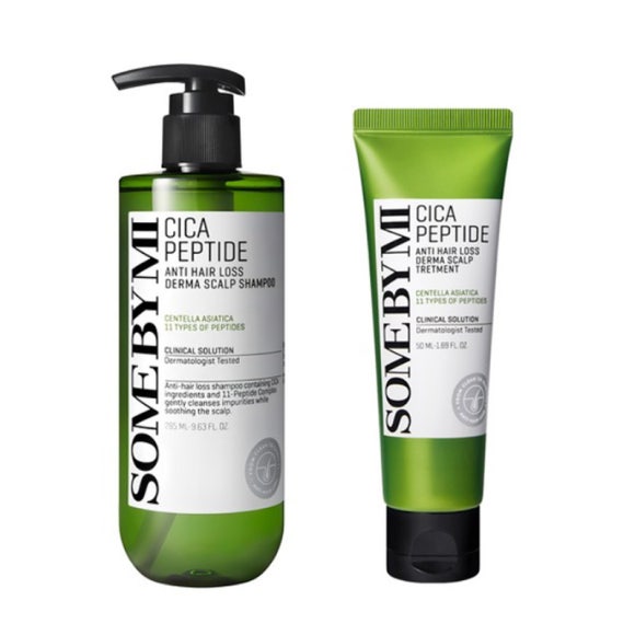 

SOME BY MI Cica Peptide Набор для ухода за кожей головы и кожей головы против выпадения волос (2 варианта) Shampoo&Treatment