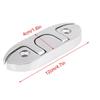 Dockdeck, 4-1/2 Zoll Edelstahl, Unterputz-Seilklampe mit Befestigungselement, Marine-Hardware, hochklappbares Marine-Hardware-Zubehör