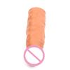 14.2cm Penis Enlargement Sleeve Hollow Penis Sleeve Thick Extender Condoms Sex Toys for Men Delay Ejaculation Adult Toys