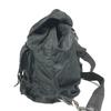 Prada Tasche mit dreieckiger Logo-Platte Rucksack Leder / Nylon Schwarz