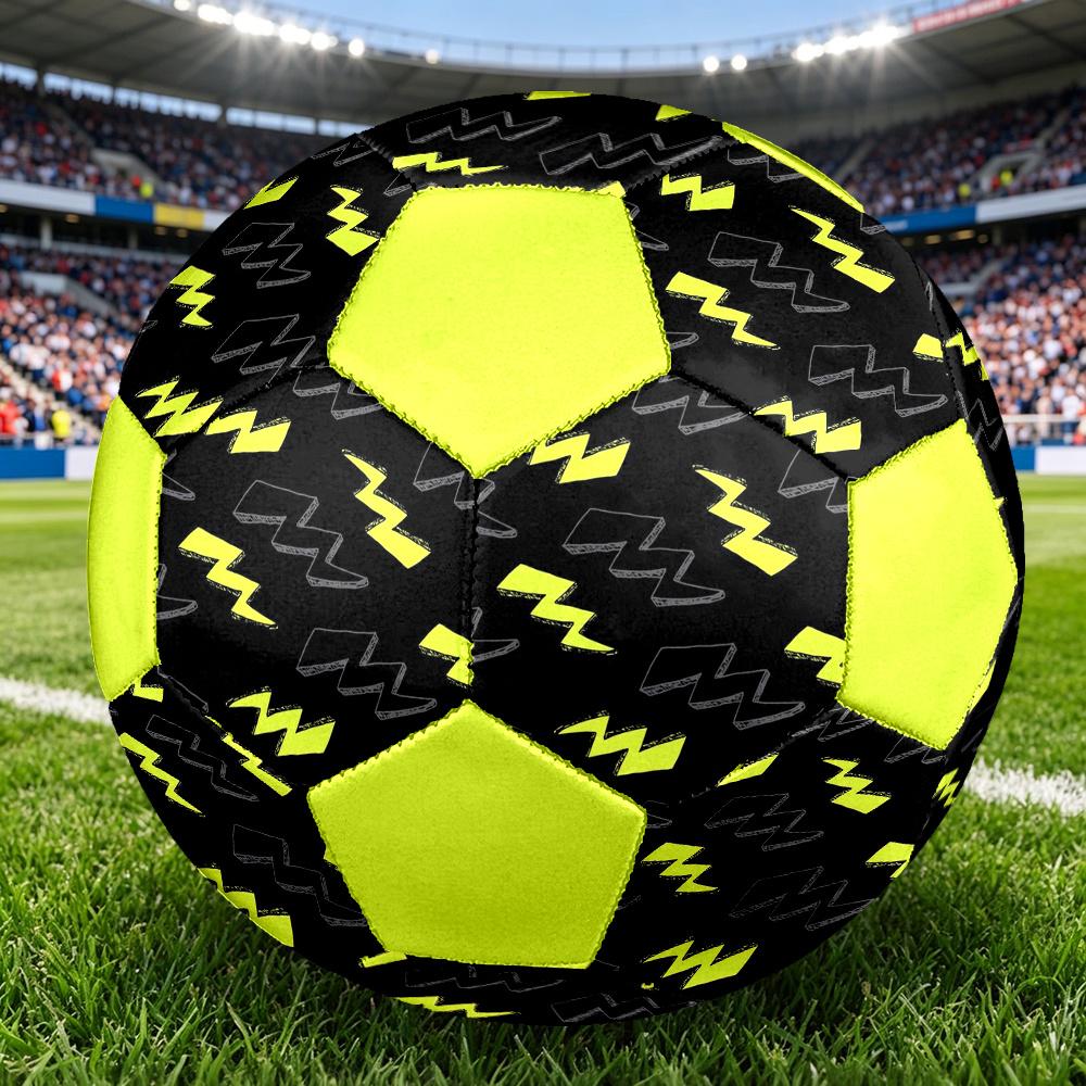 1pc Bolt Durable Soccer Ball/Football, Size 5, Perfect for Training, Entertainment And Competition,Gift yy26060677