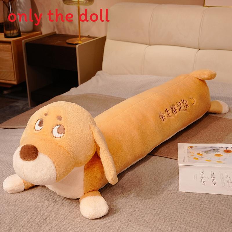 Long Cute Dachshund Plush Dolls With Embroidery Design For Decor Bedroom