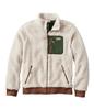 Beans Sherpa Fleece US 1000136560 L.L.Bean Men's Jacket, Fit, Regular, M, Soapstone/Forest Shade, Multicolor,