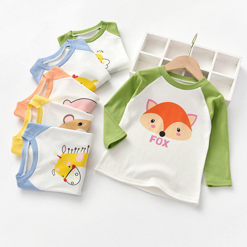 Otoño bebé camisetas 1y-6y muchacho muchacha manga larga Otoño bebé camisetas 1y-6y muchacho muchacha manga larga