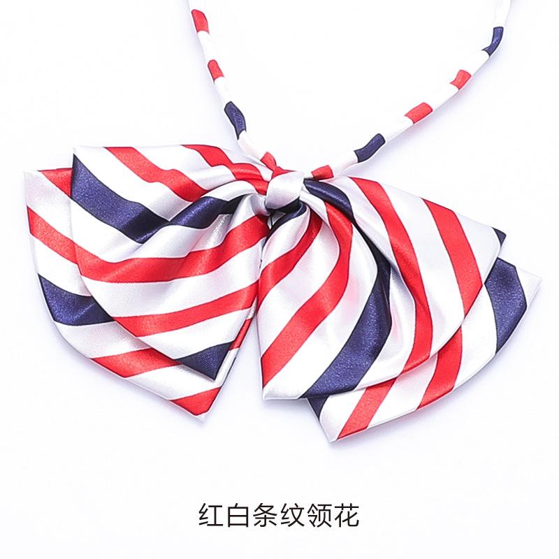 Professional Collar Flower Stewardess Bank Business Student Overalls Uniform Shirt Women'S Lace-Up No Bow Tie