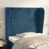 VidaXL Headboard with Ears Dark Blue 83x23x118-128 Cm Velvet3117850