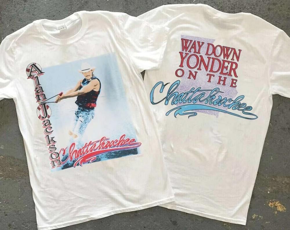 1992 Alan Jackson Way Down Yonder On The Chattahoochee Shirt Love Music Shirt Unisex T-Shirt XXXXL