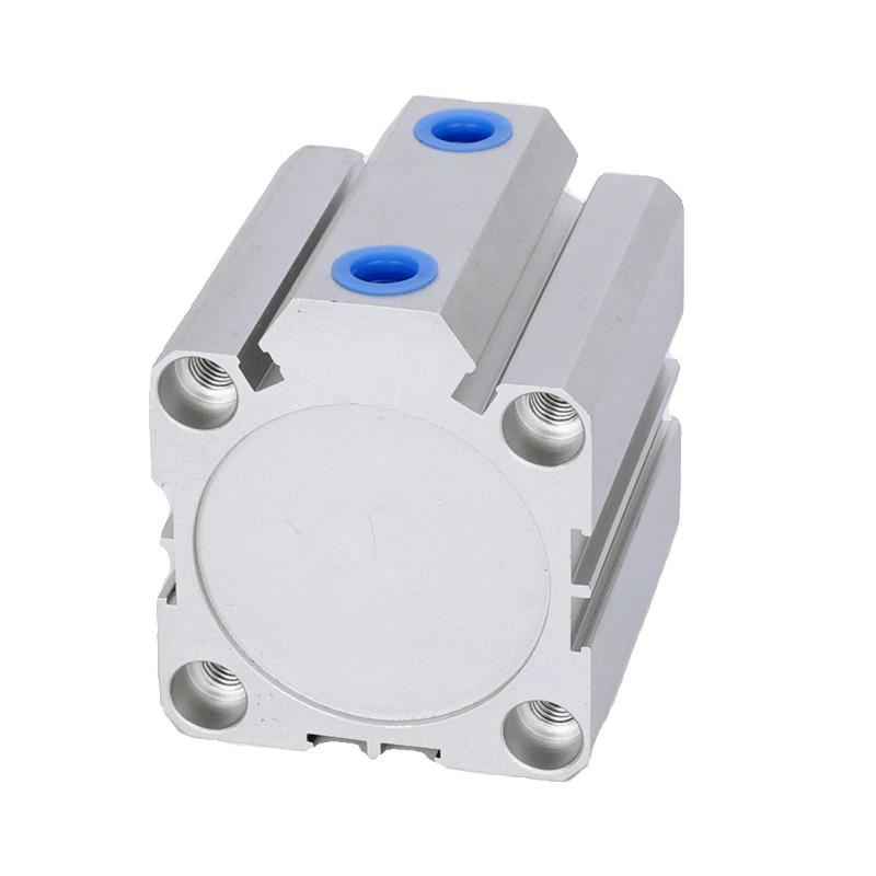 SDA 16 20 25 32 40 50 63 80 100mm Bore Compact Thin Air Cylinder 5-100mm Stroke Double Action Aluminium Pneumatic Cylinder