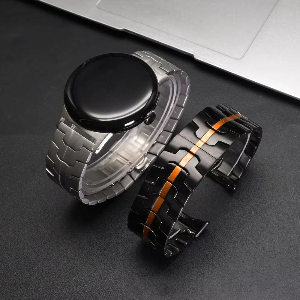 Pasek do zegarka Google Pixel Watch 4 45mm/3 45mm Stal nierdzewna z zapięciem motylkowym