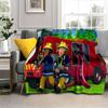 Fireman Sam Throws Blankets Kids Super Soft Warm Cartoon Flannel Blanket for Travel Bedding Couch Sofa Bed Blanket For Gifts