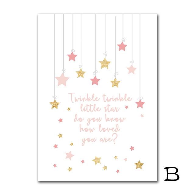 Leinwandposter mit rosa Ballettschuhen, Gemälde an der Wand, Zitat „Just Dance“, Poster und Drucke für Wohnzimmer, kein Rahmen