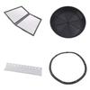 360 Rotating Eyewear Collection with Mirror Sunglasses Holder Sunglasses Display Stand 44 Pairs of Glasses Storage Freestanding