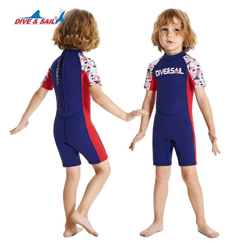 Kinder 2,5mm Kurzarm Neoprenanzug Schnorcheln Schwimmen Surfen Warm Thermisch Tauchanzug Jungen