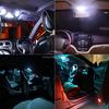 2 Stück Auto LED T10 5050 12/15/24/36 SMD Innenkeil RGB Panel Leselichter Innenraum Auto Kennzeichenleuchte BA9S Adapter