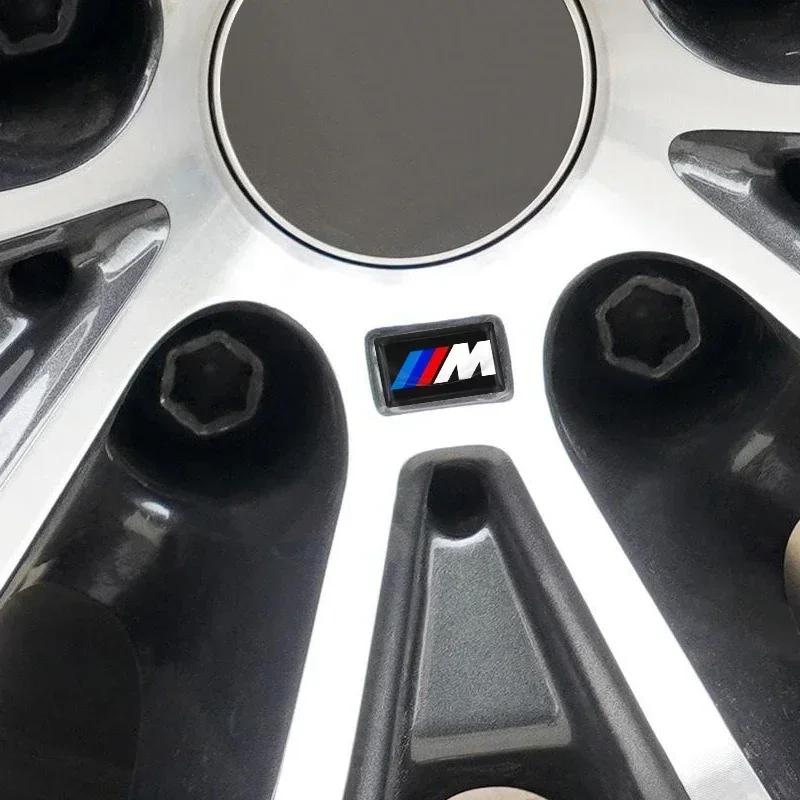 UUHZ2 E46 New For BMW 2/5/10Pcs Carbon Fiber Steering Wheel Car Emblem 3D Stickers For BMW F30 F10 E90 F20 E46 E60 E70 E39 E36 E87 X7