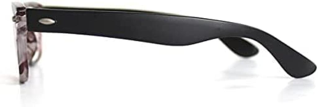Bayline PC Blue Light Blocking Glasses Matte Camouflage Wellington PC1225A Camouflage Wellington [Bayline] / (Magnitude 1.50, Black)