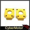 CNC Aluminum 15mm Chain Axle Tensioner Adjuster Blocks For Pit Dirt Bike Motorcycle Motocross Motard
