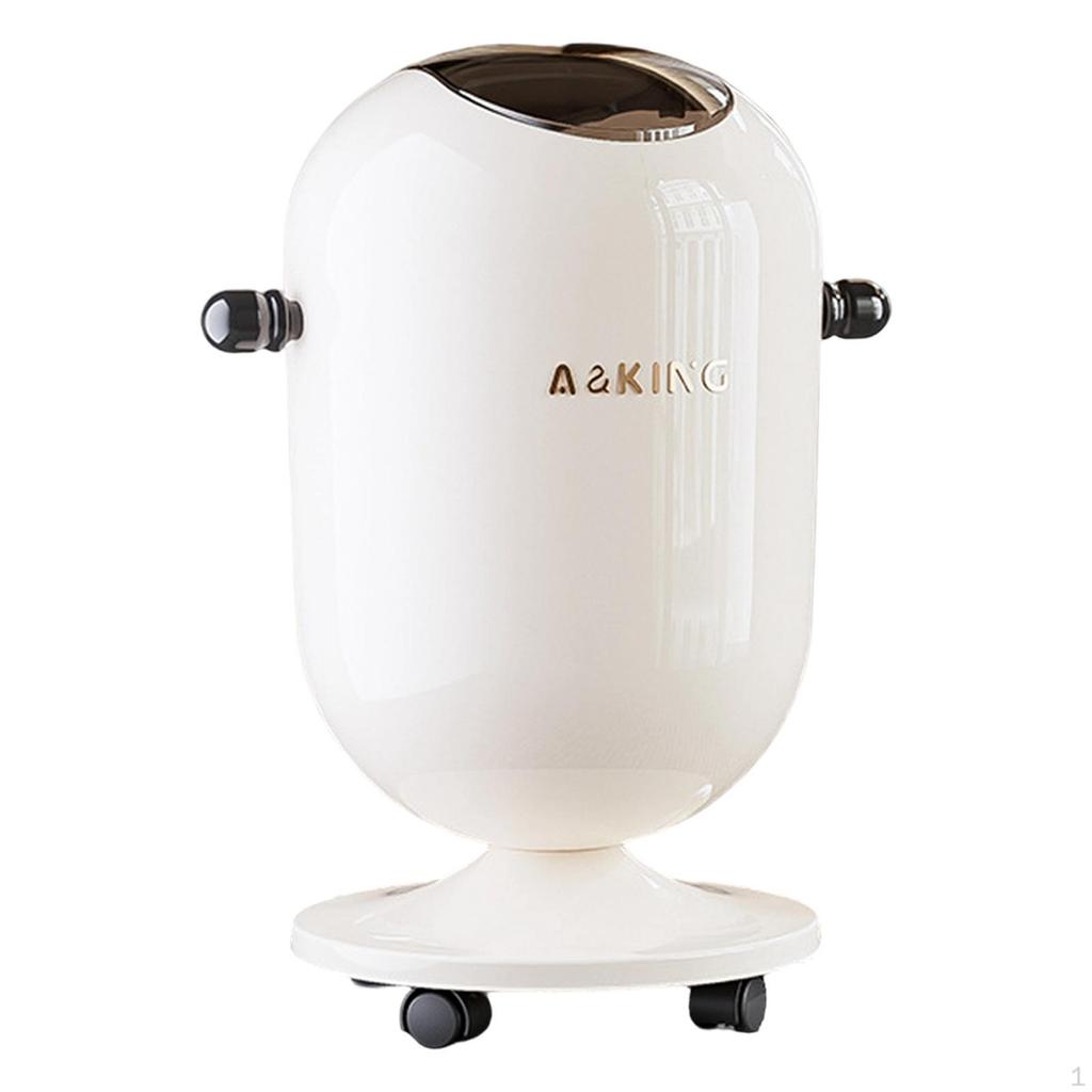 Bidone con Ruote da 15 Litri con Pulsante, Elegante e Versatile, per Camera da Letto Cucina