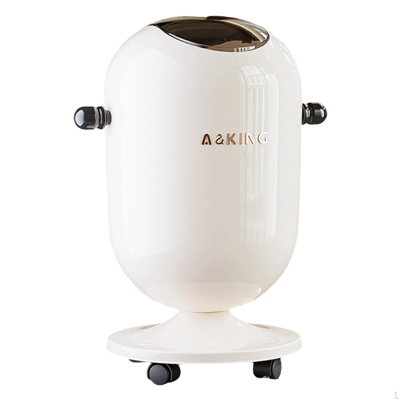 

15 Litre Wheeled Bin with Push Button, Elegant And Versatile, for Bedroom Kitchen білий