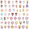 105 Pcs Bead Cute Stickers for Refrigerator, Skateboard and Luggage Decoration