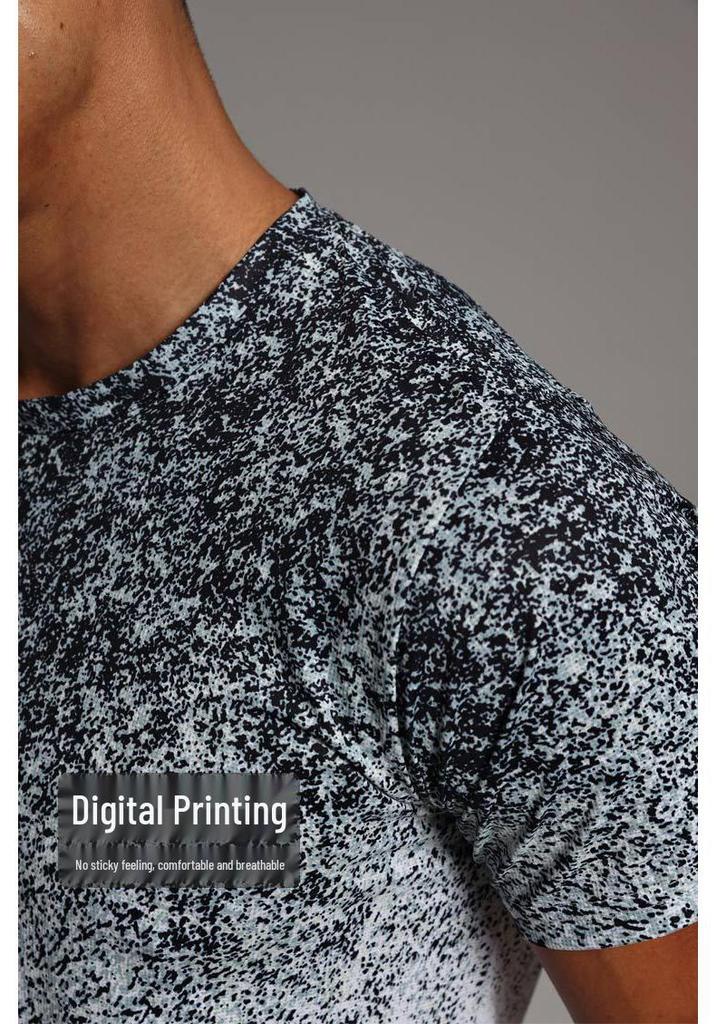 Men's Quick-Dry Ice Silk Short Sleeve Hiking T-Shirt
