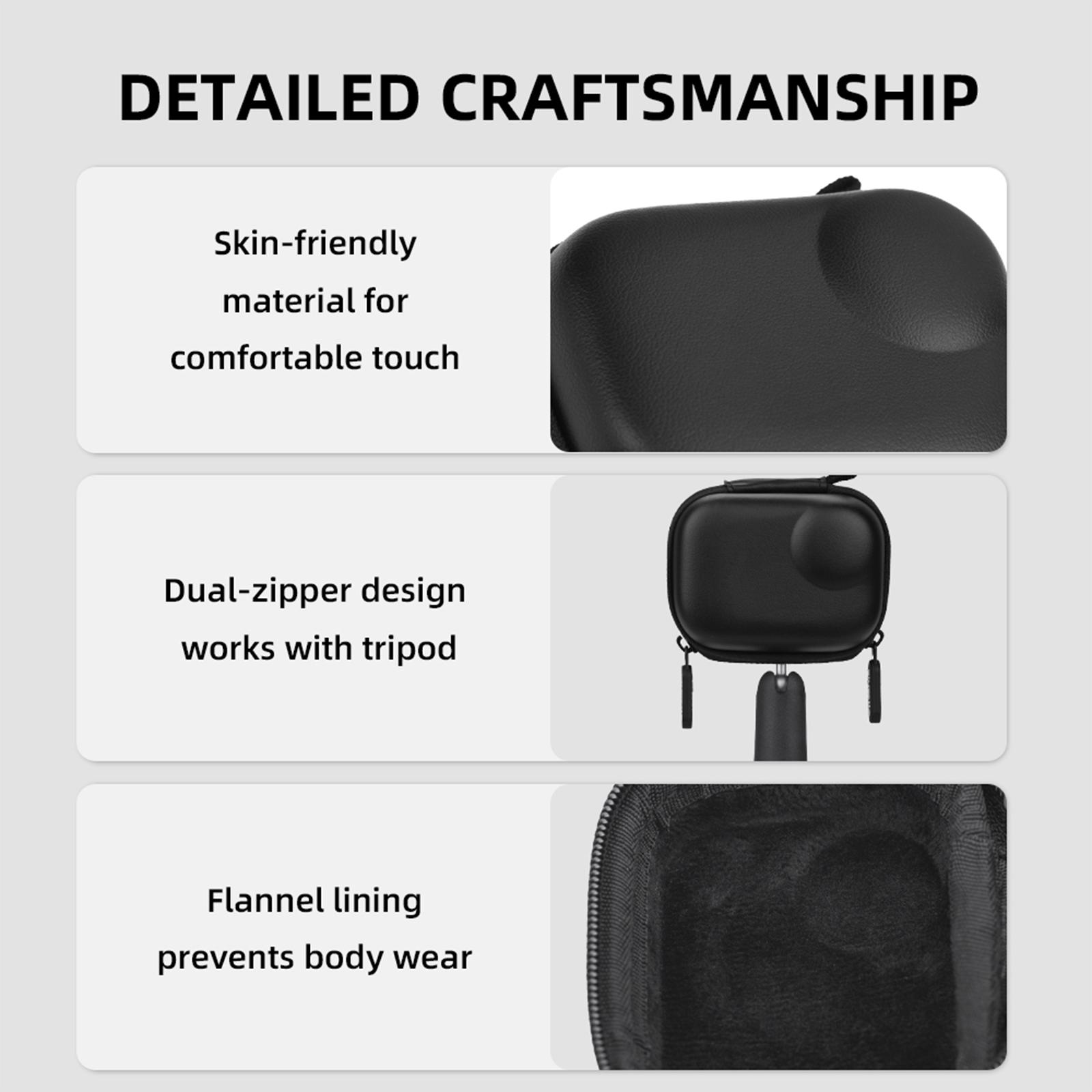 

1-3Pcs For Insta360 Go Ultra Camera Portable Carrying Case Anti-Scratch Hard Carrying Storage Box PU Outdoor Camera Handbag China Mainland