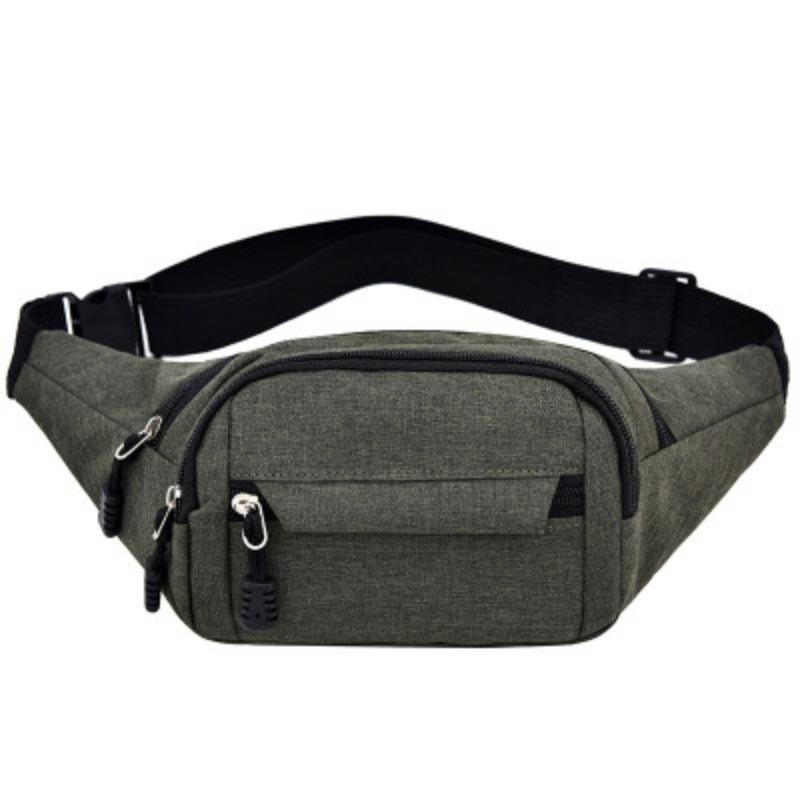 Unisex Fitness Training Sports Waist Bag Oxford Cloth Casual Waist Bag Thin Fit Running Sports Mobile Phone Bag
