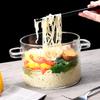 Luxuriöse Hitzebeständige klare Große Aufbewahrung Obstsalat Glasschalen